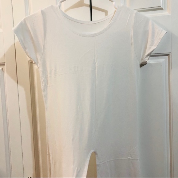 White Open Front Shirt - Picture 8 of 8
